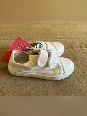 White Kids Canvas Sneakers